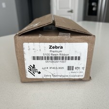 Zebra 05100GS11007 5100 Resin Black Ribbon Direct Thermal Transfer New In Box picture