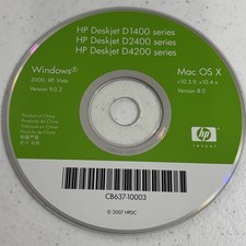 HP Deskjet D1400 D2400 D4200 Series 3900 Drivers Disc 2007 Installer picture