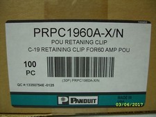 PANDUIT - POU Retaining Clip for FOR60 AMP C19 - PRPC1960A-X/N - 100 PACK *NEW* picture