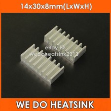 12pcs Brand New 14*30*8mm Extrusion Aluminum Heatsinks Cooler Radiation picture