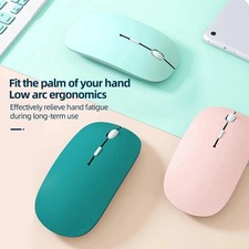 Silent Bluetooth Wireless Mouse Slim Optical Battery Powered for iPad Laptop PC picture