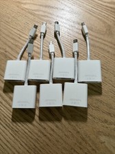 Lot of 7 Apple A1305 Thunderbolt Mini Display Port to DVI Cable Adapter Genuine picture