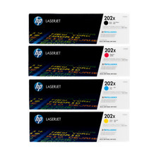 Genuine HP 202X High Yield Toner Set CF500X CF501X CF502X CF503X CMYK picture