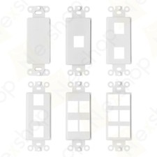 Nex Decora RJ45 Network Keystone Wall Plate Insert - 0 1 2 3 4 6 Port picture