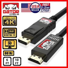 4K Display Port DP to HDMI Cable 60Hz 2160P 25.92Gbps HDR Audio Video Adapter PC picture