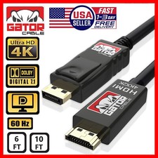 4K DisplayPort DP to HDMI Cable 60Hz 2160P 25.92Gbps HDR Audio Video Adapter PC picture