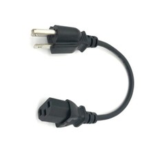 1 Ft Power Supply Cord Cable Plug for MICROSOFT XBOX 360 BRICK CHARGER ADAPTER picture