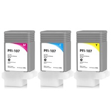 PFI-107 130ml Ink Cartridge (3Pack, Cyan, Magenta, Yellow) Replacement for Ca... picture