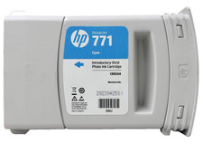 New Genuine HP 771 Cyan Introductory Ink Cartridge CE026A picture