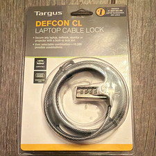 Targus DEFCON CL Laptop Cable Combination Lock 6.5 ft PA410U1 New Sealed picture