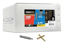 Power Pro Trim Screws, #8 x 1-5/8in, 4000 Pack, Bronze picture