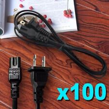 100x Pcs Pcs 6ft Black 2 Slot AC Adapter Power Cord for Sony Hisense Insignia picture
