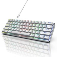 RK ROYAL KLUDGE RK61 Pro White Brown Switch Keyboard picture