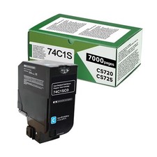 74C1SC0 Cyan Compatible 7000 Pages Toner Cartridge High Yield Replacement for... picture