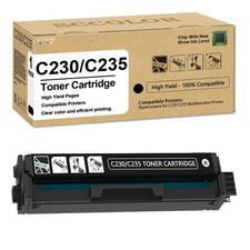 SCCOLOR Extra High Yield C230 C235 Toner Cartridge with New Chip 006R04391 Black picture