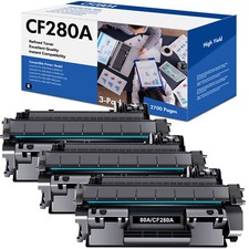 3x CF280A 80A Black Toner Cartridge For HP LaserJet Pro 400 M401dn M401n M425dn picture