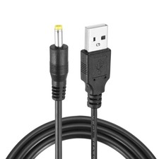 3.3ft USB A Type 4 x 1.7mm Straight Head Power Connector, Black picture