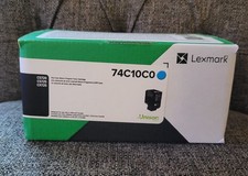 Lexmark 74C10C0 Cyan Toner Cartridge–Genuine OEM–New-Printers CS720 CS725 CX725 picture