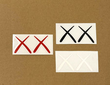 1 Pc for Kaws Figure Vinyl Sticker Logo Decal Label 35mm x 70mm picture