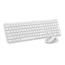 Logitech Signature Slim Wireless Keyboard and Mouse Combo MK955 Off White picture