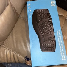 Adesso Truform Media 160 Ergonomic Desktop Keyboard, Black sealed box new  picture