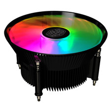 Cooler Master LGA1200 115X Copper Core Heatsink Cooling Fan ARGB Anodized Black picture