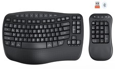 Meetion BTK9330 Wireless Keyboard, Design For Comfortable Use, NEW picture