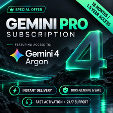 Gemini Pro 18-Month Subscription | Gemini 4 Argon AI Access | picture