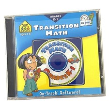 School Zone Transition Math K-1 CD-ROM Educational Homeschool Computer Game picture
