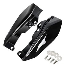 Gloss Vivid Black Mid Frame Air Heat Deflectors Compatible for Harley Touring picture