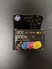 4-PACK HP GENUINE 950XL BLACK & 951 COLOR INK OFFICEJET PRO 8100 picture