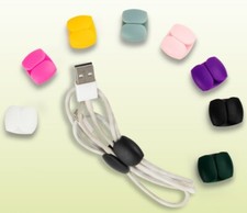 8PCS Cable Reel Organizer Clip Charger Desktop Wire Clamp Power Cord Management picture