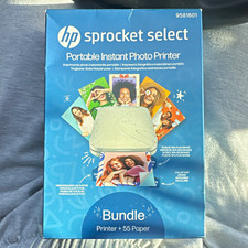 HP Sprocket Select Portable Zink Photo Printer Bluetooth + 55 2.3x3.4 Paper picture