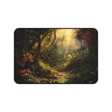 Tropical Forest Mouse Pad, Floral Desk Mat, Large XL Deskmat, Gaming Mouse Pad  picture
