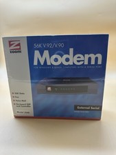 Zoom Model 3049 56K V.90 V.92 External Serial Modem - New/Sealed Box picture