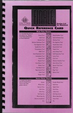 Finale Coda Version 3.0 MacIntosh QUICK REFERENCE CARD Laminated-Spiral Bound picture