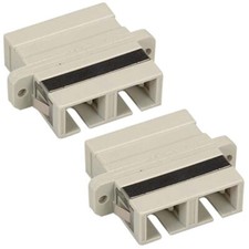 2 Pcs SC to SC Duplex Multi Mode Fiber Optic Optical Coupler Adapter Connector picture