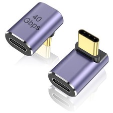 Meliya 2 Pack 90 Degree USB C Adapter, Right Angle 100W Type-C Male to... picture
