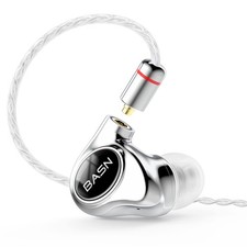 BASN Metalen 4 Drivers inEar Monitor Headphones, Wired Earbuds,Gloss Black picture