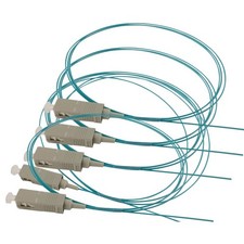 50Pcs 1.5M 50/125 OM3 SC UPC MultiMode Simplex 0.9mm Fiber Optical Pigtail Cable picture