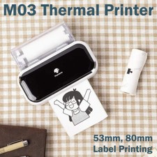 Phomemo M03 Thermal Photo Printer Bluetooth Mobile 80mm Printing Label Maker picture