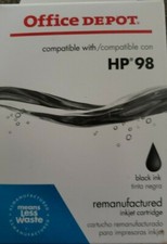 Office Depot Brand ~ HP 98 ~ BLACK Ink Cartridge ~ 659-635 ~ NIB picture