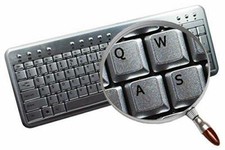 ✅2PC Alphabet Letters Keyboard Stickers For computer Laptop SILVER picture