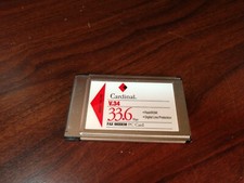 Cardinal 33.6 internal V.34 Fax Modem PC Card-Free Shipping with Tracking picture