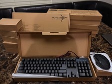 Bundle of 7 Skytech Gaming Wired Keyboard & Mouse Combo Full Size New Open Box picture