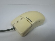 Vintage Microsoft 2 Button PS/2 Rollerball Mouse Port Compatible Part #55306 picture