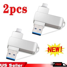 2pcs 2TB 3-in-1 OTG Flash Drive, USB3.0 Lightning Type-C for iPhone & Android picture