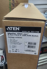 ATEN CS-1758 MasterView Max Multiplatform KVM Switch USB/PS2  - NEW in Box picture