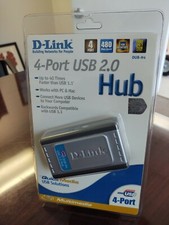 D-Link Hi-Speed 4-Port USB 2.0 Hub PC MAC Backwards Compatible DUB-H4 New picture