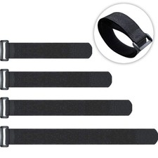 20 Pack Reusable Cinch Straps Fastening Cable Straps Nylon Hook and Loop Cinc... picture
